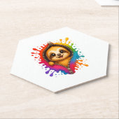 Waterverf met sleuf kartonnen onderzetters (Schuin)