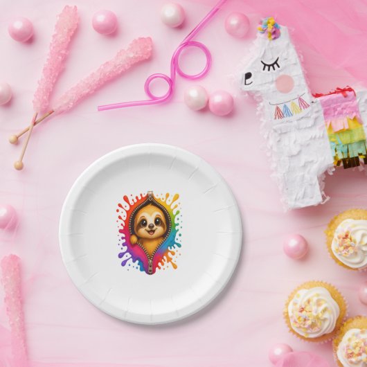 Waterverf met sleuf papieren bordje (Feest)