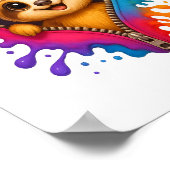 Waterverf met sleuf poster (Hoek)