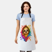 Waterverf met sleuf schort (Gedragen)