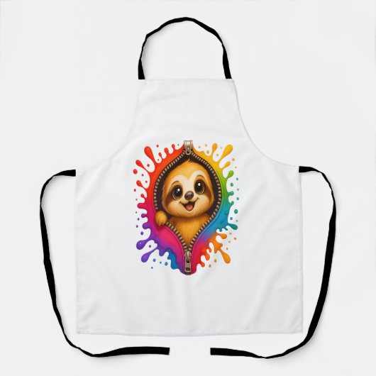 Waterverf met sleuf schort (Voorkant)