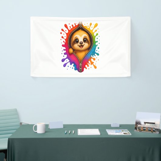 Waterverf met sleuf spandoek (Beurs)
