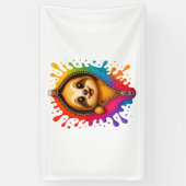 Waterverf met sleuf spandoek (Verticaal)