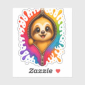 Waterverf met sleuf sticker (Vel)