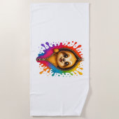 Waterverf met sleuf strandlaken (Voorkant)