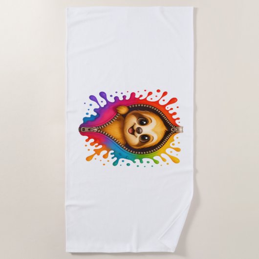 Waterverf met sleuf strandlaken (Voorkant)