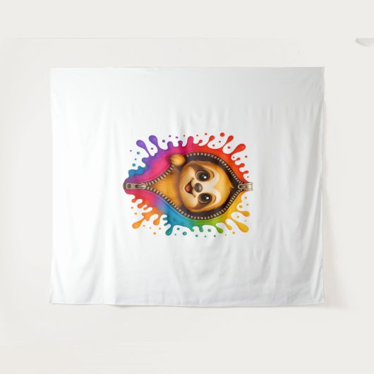 Waterverf met sleuf wandkleed (Voorkant (horizontaal))