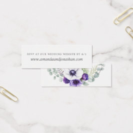 Waterverf met stosterdgewelddadige weduwen Floral Mini Visitekaartjes