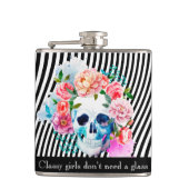 Waterverf met strepen heupfles (Voorkant)