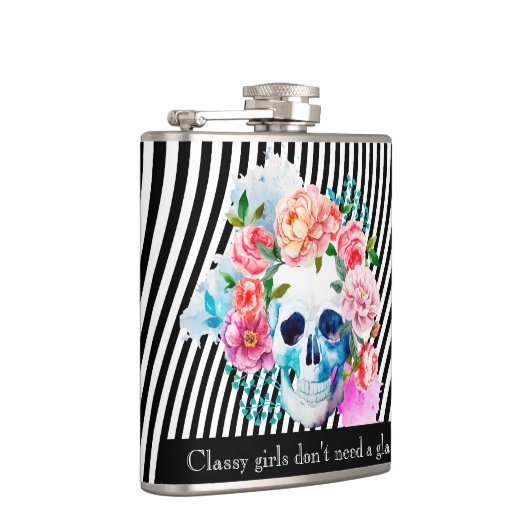 Waterverf met strepen heupfles (Rechts)