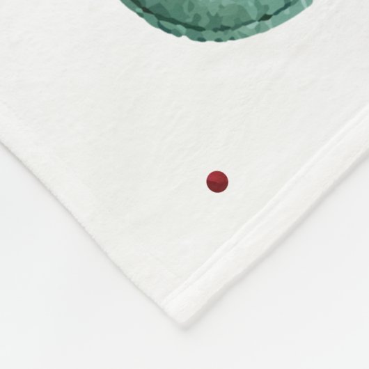 Waterverf met Titelmuis - kerstontwerp Fleece Deken (Hoek)