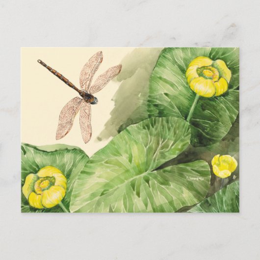 waterverf met waterlust briefkaart (Voorkant)