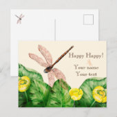 waterverf met waterlust briefkaart (Voorkant / Achterkant)