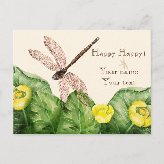 waterverf met waterlust briefkaart (Voorkant)