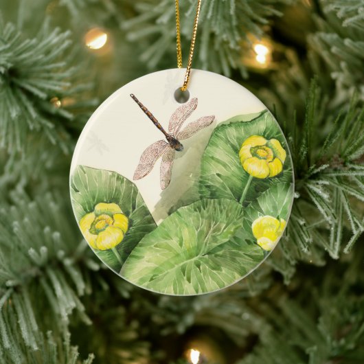 waterverf met waterlust keramisch ornament (Boom)