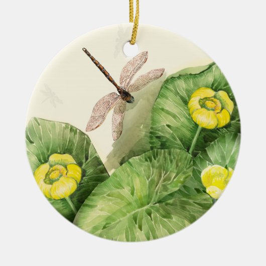 waterverf met waterlust keramisch ornament (Voorkant)