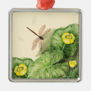 waterverf met waterlust metalen ornament