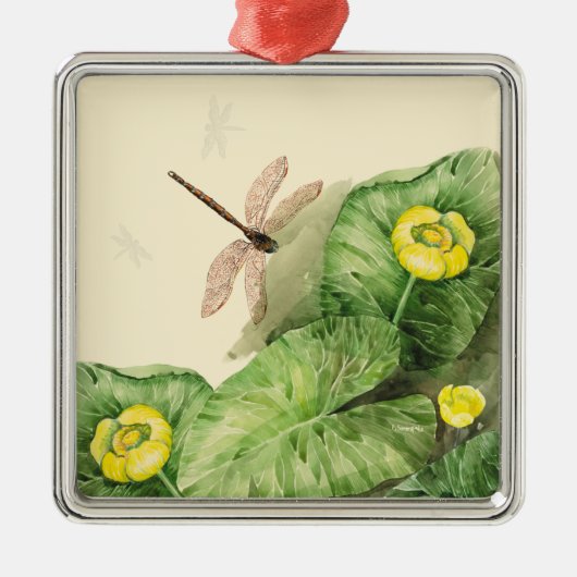 waterverf met waterlust metalen ornament (Voorkant)