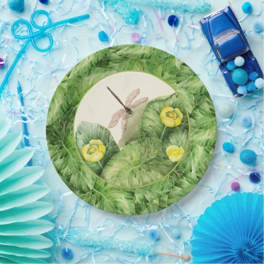 waterverf met waterlust papieren bordje (Feest)