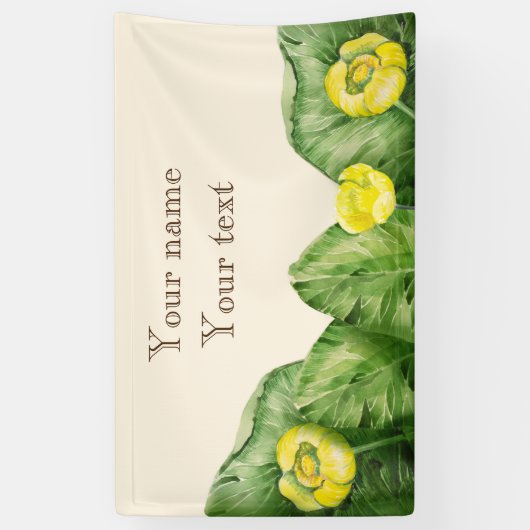 waterverf met waterlust spandoek (Verticaal)