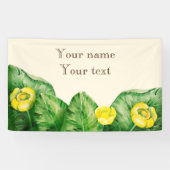 waterverf met waterlust spandoek (Horizontaal)