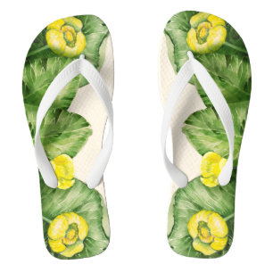 waterverf met waterlust teenslippers