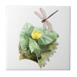 waterverf met waterlust tegeltje