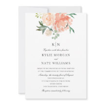 Waterverf met zachte peach