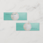 Waterverf met zanddollar Mini Visitekaartje (Voorkant / Achterkant)