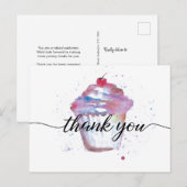 Waterverf met zoete taart Geen logo bakkerij Briefkaart (Voorkant / Achterkant)