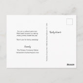 Waterverf met zoete taart Geen logo bakkerij Briefkaart (Achterkant)