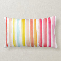 Waterverf met zomerkleurige streep