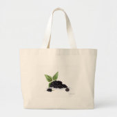 Waterverf met zwarte bessen grote tote bag (Voorkant)