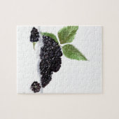Waterverf met zwarte bessen legpuzzel (Horizontaal)