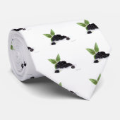 Waterverf met zwarte bessen stropdas (Opgerold)