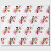 Waterverf met zwarte cichorei cadeaupapier (Vlak)