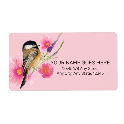 Waterverf met zwarte cichorei-label etiket (Voorkant)