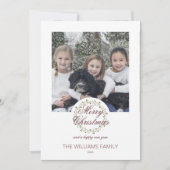 waterverf met zwarte kerstkaart (Voorkant)