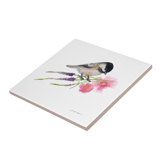 Waterverf met zwarte luifel en luifel tegeltje (Zijkant)