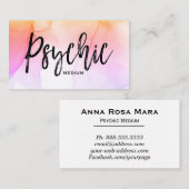 *~* Waterverf Metafysisch Psychisch Middelgrote Re Visitekaartje (Voorkant / Achterkant)