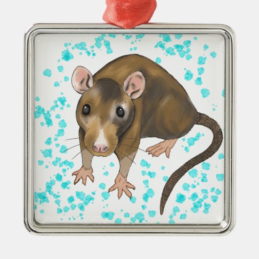 Waterverf Metalen Ornament (Voorkant)