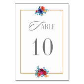 Waterverf Mexicaans Fiesta Bloemhuwelijk Kaart (Achterkant)