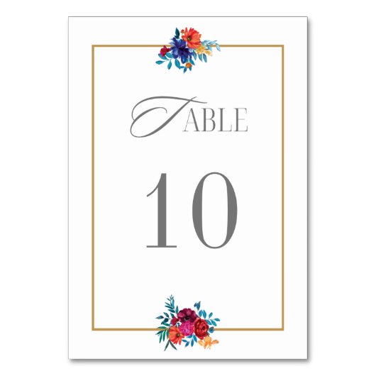 Waterverf Mexicaans Fiesta Bloemhuwelijk Kaart (Achterkant)