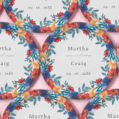 Waterverf Mexicaans Fiesta Bloemhuwelijk Papieren Bordje