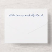 Waterverf Mexicaans Otomi Alles in een bruiloft Ui All In One Uitnodiging (Achterkant)