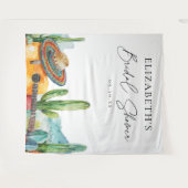 Waterverf Mexicaanse Fiesta Vrijgezellenfeest Acht Wandkleed (Voorkant (horizontaal))