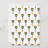 Waterverf Mexican Fiesta Wedding Kaart (Achterkant)