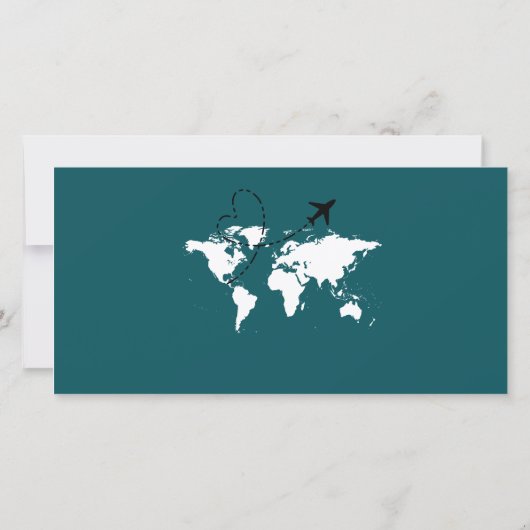  Waterverf Mexico Boarding Pass Kaart (Achterkant)