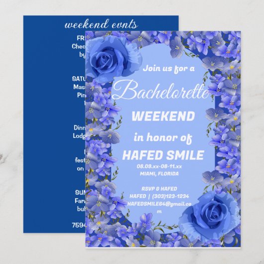 Waterverf Miami Skyline Tropical Beach Island Kaart (Voorkant / Achterkant)