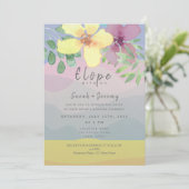 Waterverf Micro Wedding Kaart (Staand voorkant)